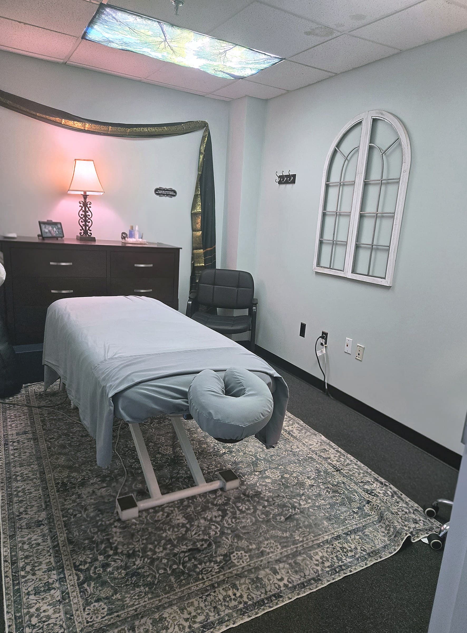 Treatment room at Strength and Power Massage in Concord NH